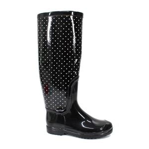 Dolce & Gabbana Wellies Wellington Knee High Polka Dot Rain Boots 35 Spotted